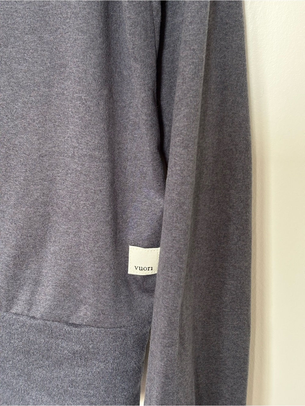 Vuori Long Sleeve Crew Sweatshirt in Charcoal - Picture 3 of 7